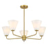 Blair 5-Light Chandelier in Warm Brass