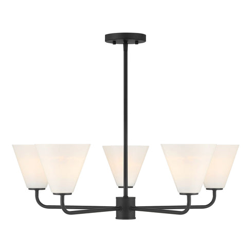Blair 5-Light Chandelier in Warm Brass