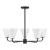 Blair 5-Light Chandelier in Warm Brass