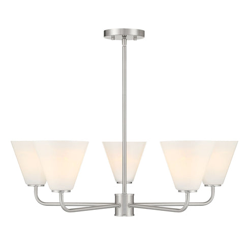 Blair 5-Light Chandelier in Warm Brass