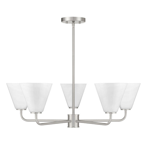 Blair 5-Light Chandelier in Warm Brass