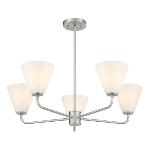 Blair 5-Light Chandelier in Warm Brass