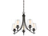 Octave 5-Light Chandelier in Satin Nickel