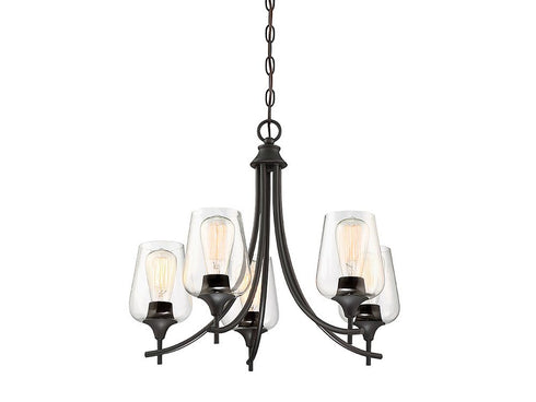 Octave 5-Light Chandelier in Satin Nickel