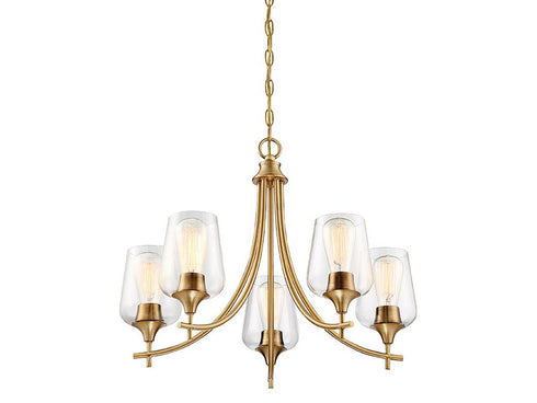 Octave 5-Light Chandelier in Satin Nickel