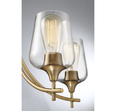 Octave 5-Light Chandelier in Satin Nickel