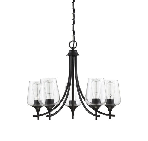 Octave 5-Light Chandelier in Satin Nickel