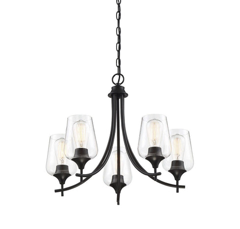 Octave 5-Light Chandelier in Satin Nickel