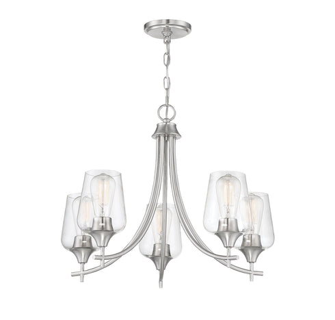 Octave 5-Light Chandelier in Satin Nickel