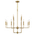 Avondale 12-Light Chandelier in Warm Brass