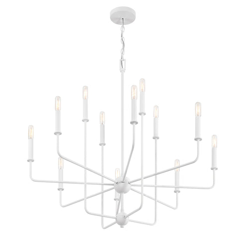 Avondale 12-Light Chandelier in Warm Brass