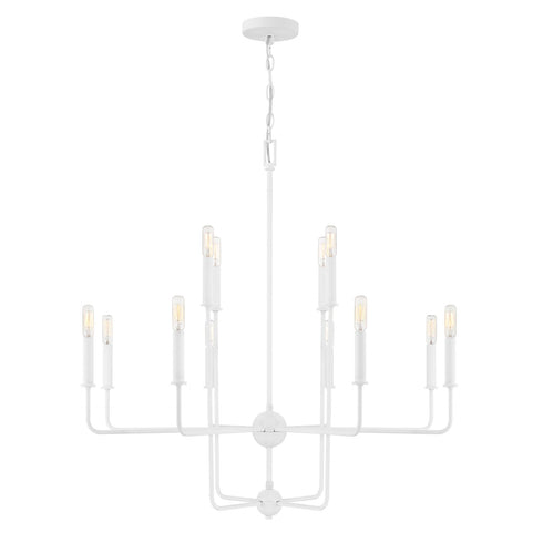 Avondale 12-Light Chandelier in Warm Brass