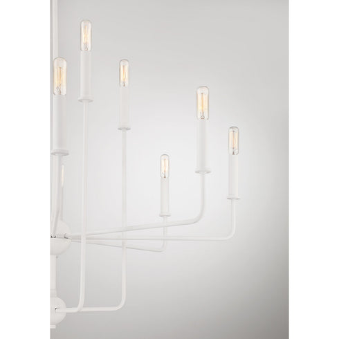 Avondale 12-Light Chandelier in Warm Brass