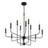 Avondale 12-Light Chandelier in Warm Brass