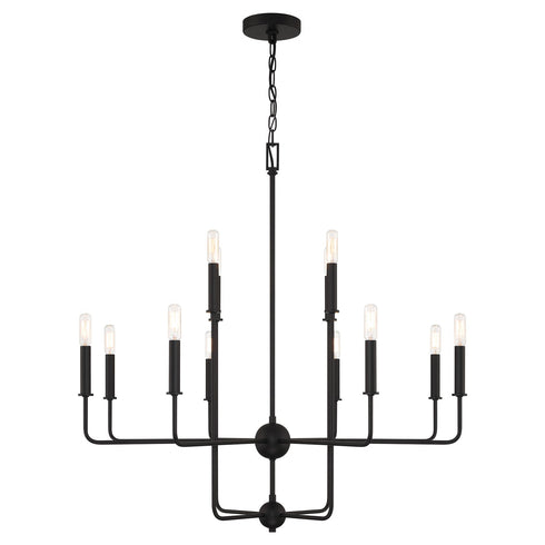 Avondale 12-Light Chandelier in Warm Brass