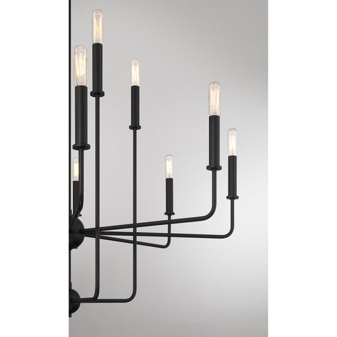 Avondale 12-Light Chandelier in Warm Brass