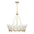 Orianna 6-Light Chandelier in Noble Brass