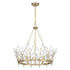Orianna 6-Light Chandelier in Noble Brass