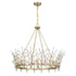 Orianna 8-Light Chandelier in Noble Brass