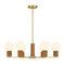Jarrell 6-Light Chandelier in Warm Brass