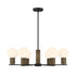 Jarrell 6-Light Chandelier in Warm Brass