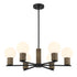 Jarrell 6-Light Chandelier in Warm Brass