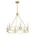 Minette 6-Light Chandelier in Spun Gold