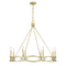 Minette 8-Light Chandelier in Spun Gold