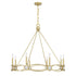 Minette 8-Light Chandelier in Spun Gold