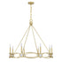 Minette 8-Light Chandelier in Spun Gold