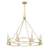 Minette 8-Light Chandelier in Spun Gold