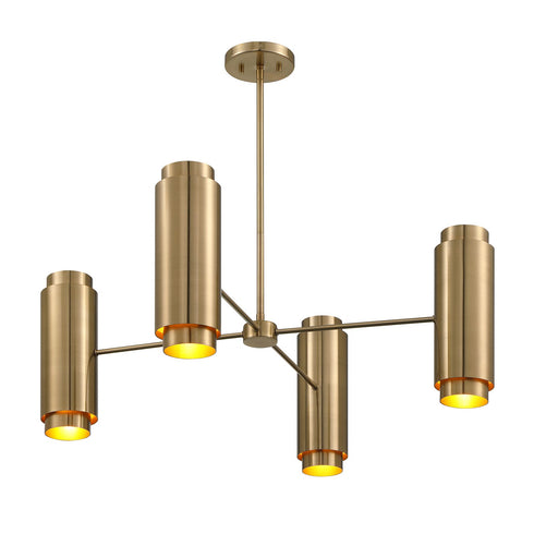 Lio 8-Light Chandelier in Noble Brass by Breegan Jane
