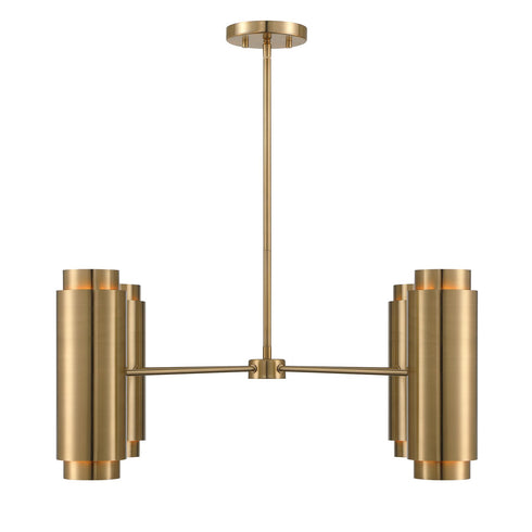 Lio 8-Light Chandelier in Noble Brass by Breegan Jane