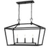 Townsend 3-Light Linear Chandelier in Warm Brass