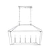 Townsend 5-Light Linear Chandelier in Polished Nickel