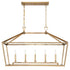 Townsend 5-Light Linear Chandelier in Polished Nickel