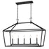 Townsend 5-Light Linear Chandelier in Polished Nickel