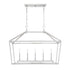 Townsend 5-Light Linear Chandelier in Polished Nickel