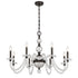 Aragon 8-Light Chandelier in Mediterranean Bronze
