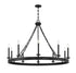 Seville 10-Light Chandelier in Matte Black