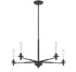 Jasmine 5-Light Chandelier in Matte Black