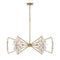 Marbella 6-Light Chandelier in Gold Shimmer by Breegan Jane