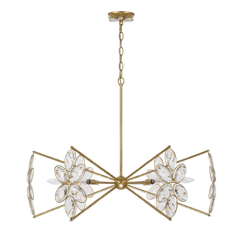 Marbella 6-Light Chandelier in Gold Shimmer by Breegan Jane