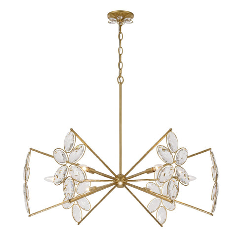 Marbella 6-Light Chandelier in Gold Shimmer by Breegan Jane