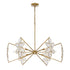 Marbella 6-Light Chandelier in Gold Shimmer by Breegan Jane