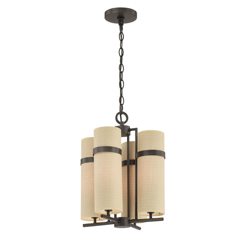 Weston 4-Light Chandelier in Mediterranean Bronze by Dann Foley