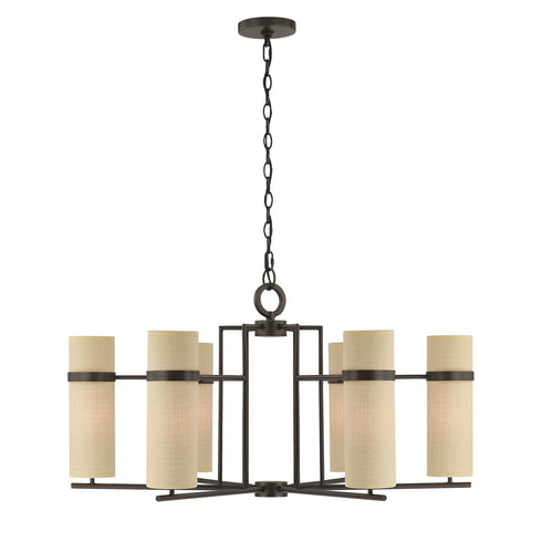 Weston 6-Light Chandelier in Mediterranean Bronze by Dann Foley