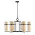 Weston 6-Light Chandelier in Mediterranean Bronze by Dann Foley