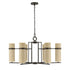 Weston 6-Light Chandelier in Mediterranean Bronze by Dann Foley