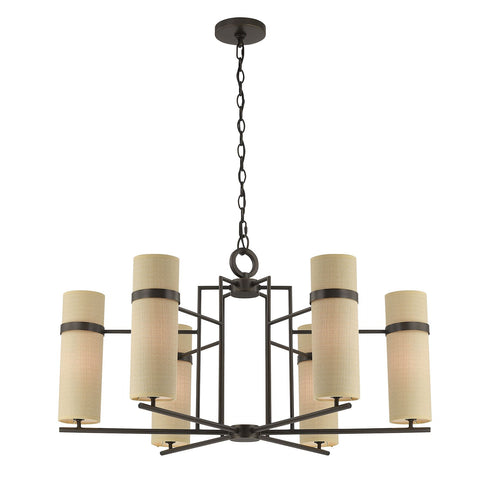 Weston 6-Light Chandelier in Mediterranean Bronze by Dann Foley